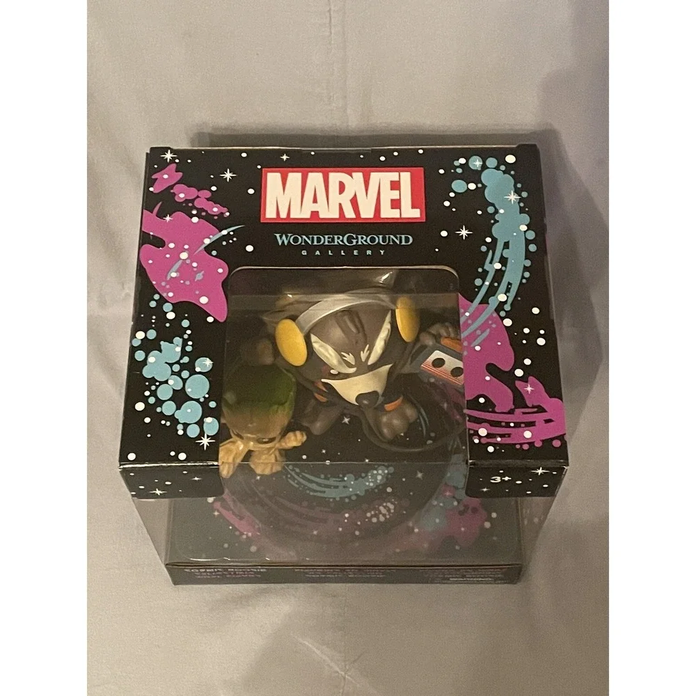 NEW Disney Parks WonderGround Maria Stuckey Cosmic Boogie Rocket & Groot Figures